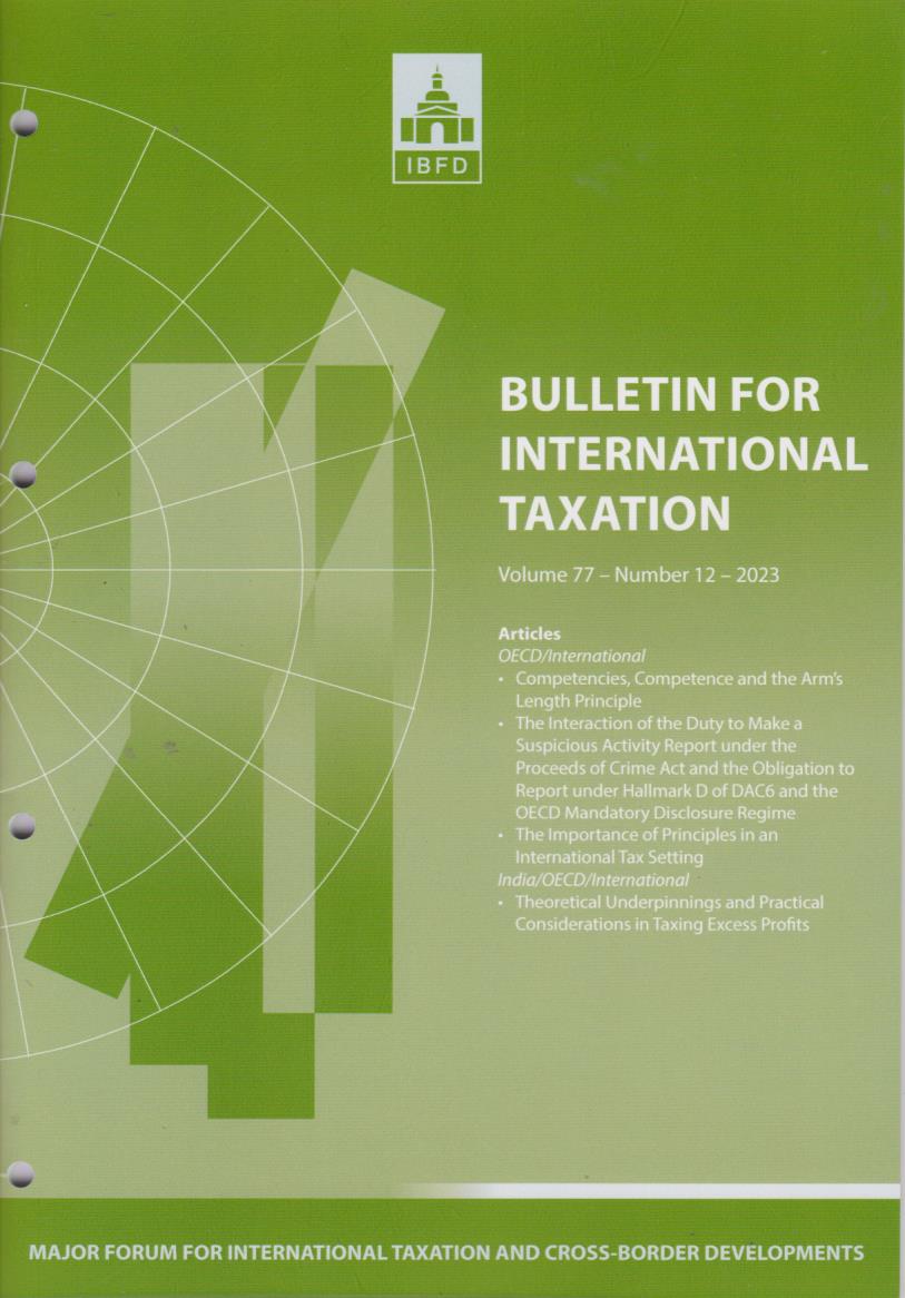Bulletin for International Taxation Vol. 77 No. 12 - 2023