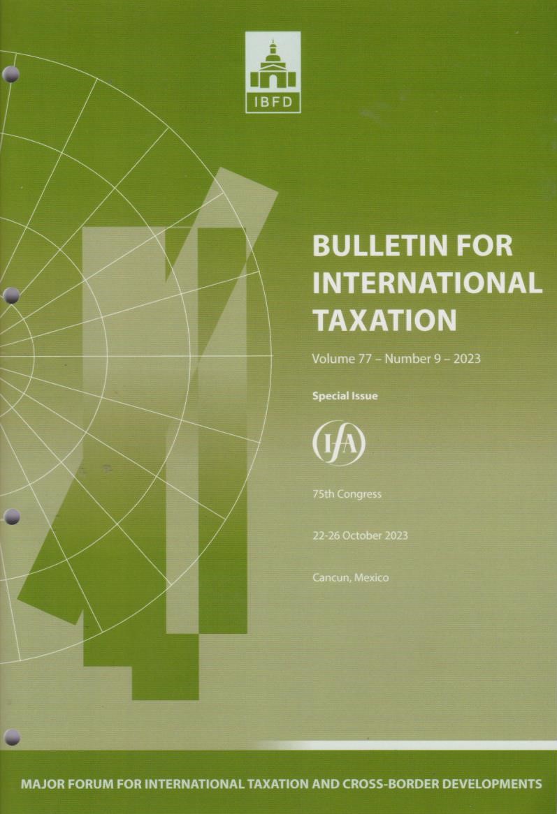 Bulletin for International Taxation Vol. 77 No. 9 - 2023
