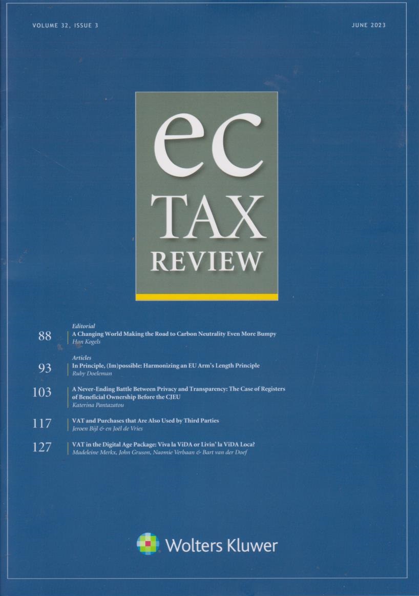 EC Tax Review: Volume 32, Issue 3, June, 2023