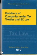 Residences of Companies Under Tax Treaties and EC Law