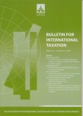 Bulletin for International Taxation Vol. 72 No. 8 - 2018