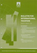 Bulletin for International Taxation Vol. 72 No. 9 - 2018