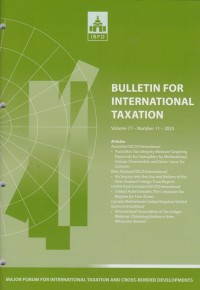 Bulletin for International Taxation Vol. 77 No. 11 - 2023