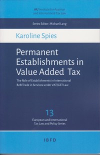 Permanent Establishments in Value Added Tax