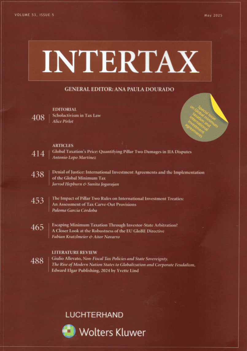 Cover Intertax: Volume 53, Issue 5, May 2025
