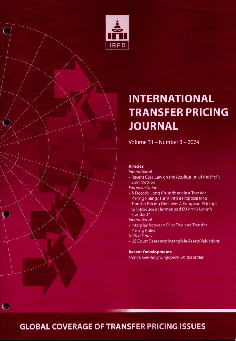 International Transfer Pricing Journal Vol. 31 No. 3 - 2024