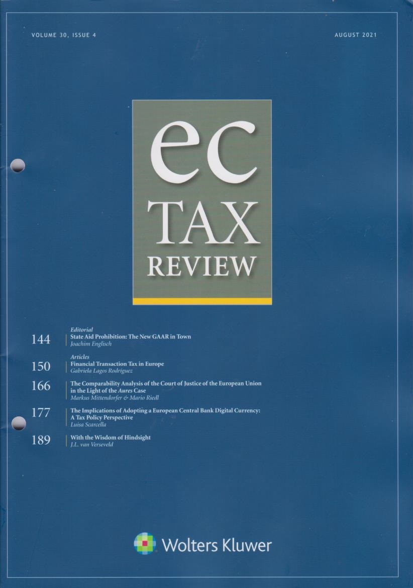 EC Tax Review: Volume 30, Issue 4, August, 2021