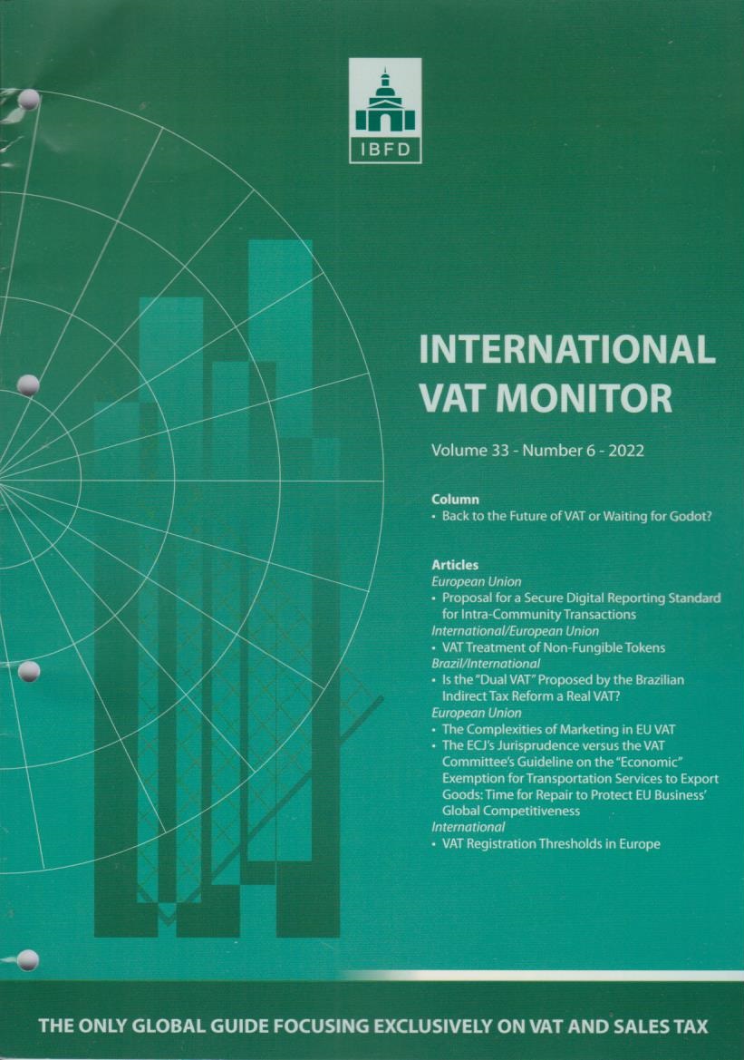 International VAT Monitor Vol. 33 No. 6 - 2022