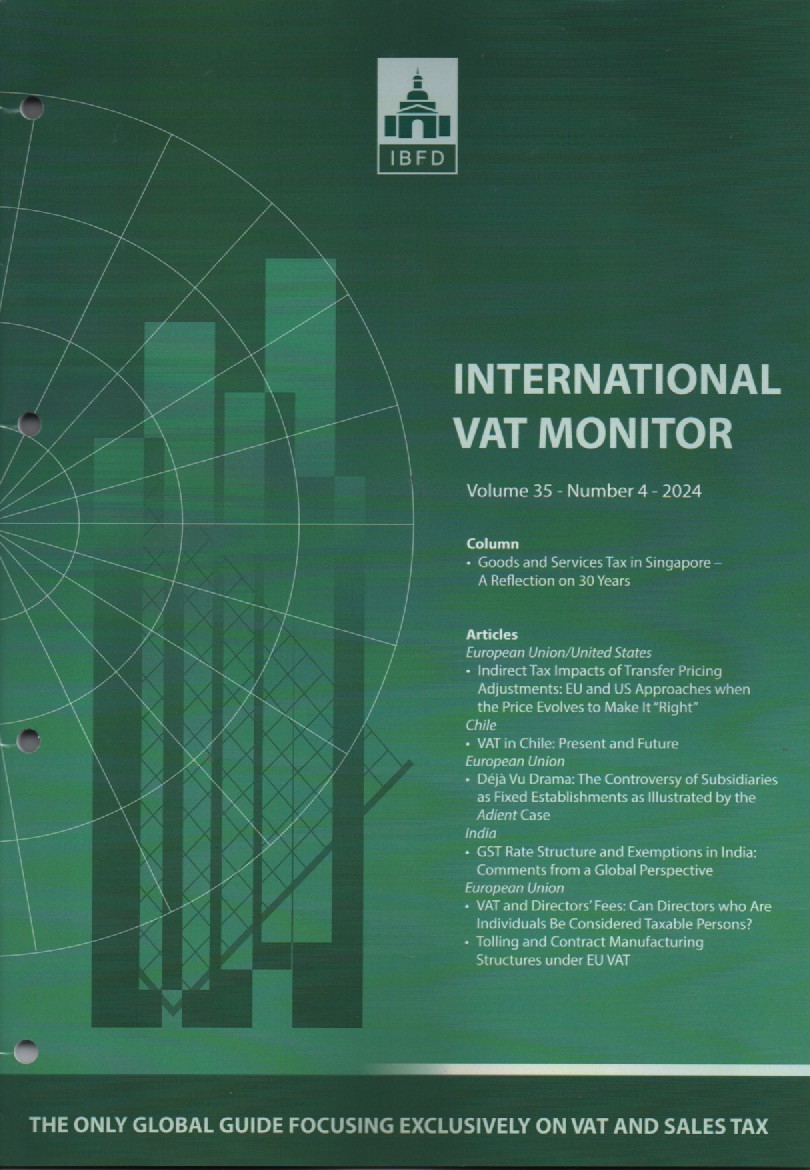 International VAT Monitor Vol. 35 No. 4 - 2024
