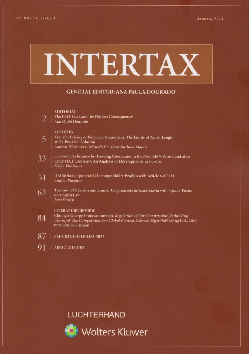 Intertax: Volume 51, Issue 1, January 2023