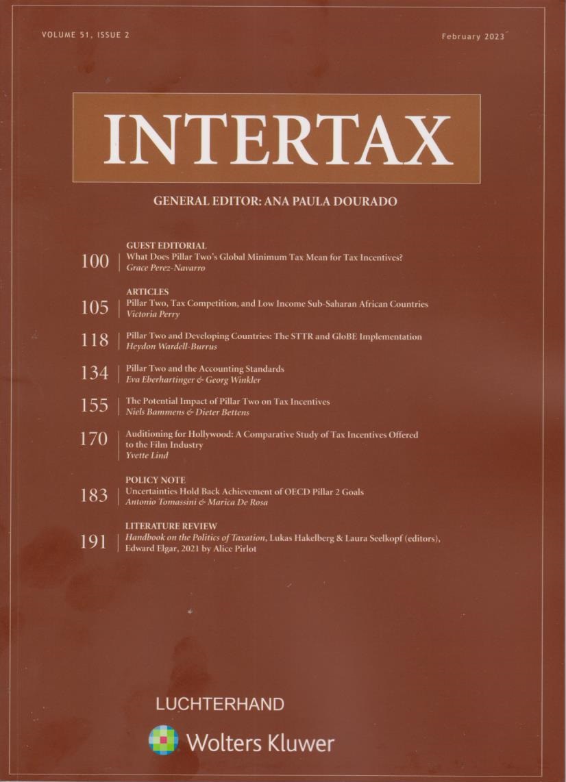 Intertax: Volume 51, Issue 2, February 2023