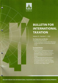 Bulletin for International Taxation Vol. 76 No. 3 - 2022