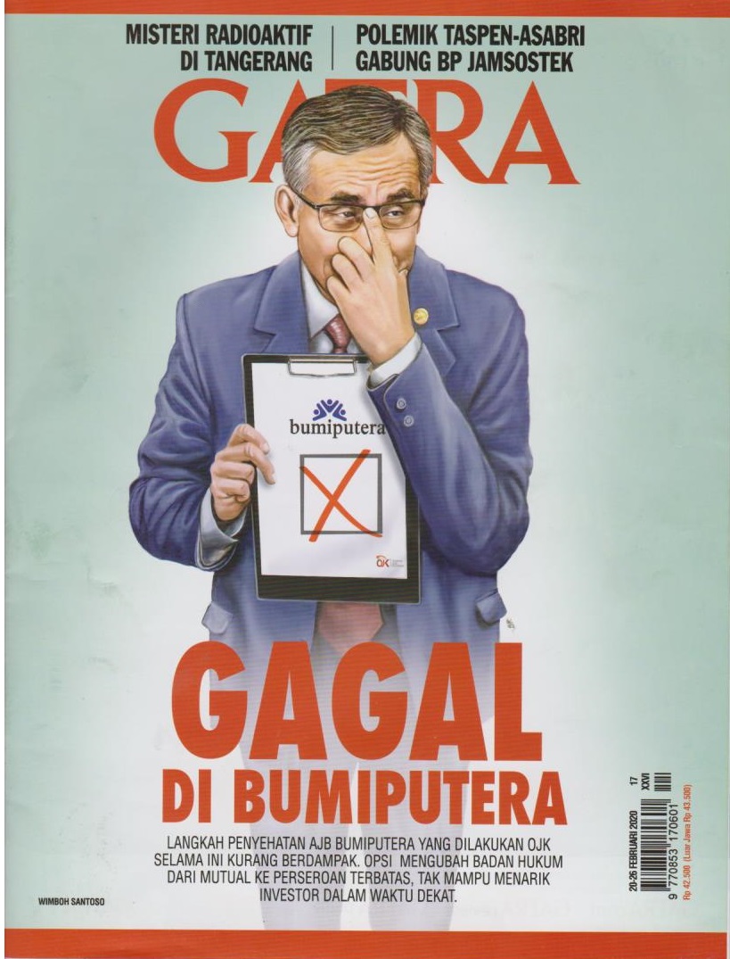 Cover Gatra XXVI 17, 20 - 26 Februari 2020