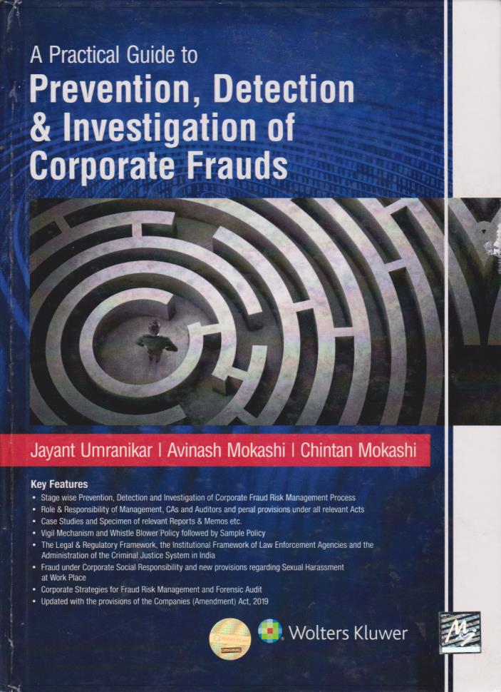 Cover A Practical Guide to Prevention, Detection & Investigation of Corporate Frauds