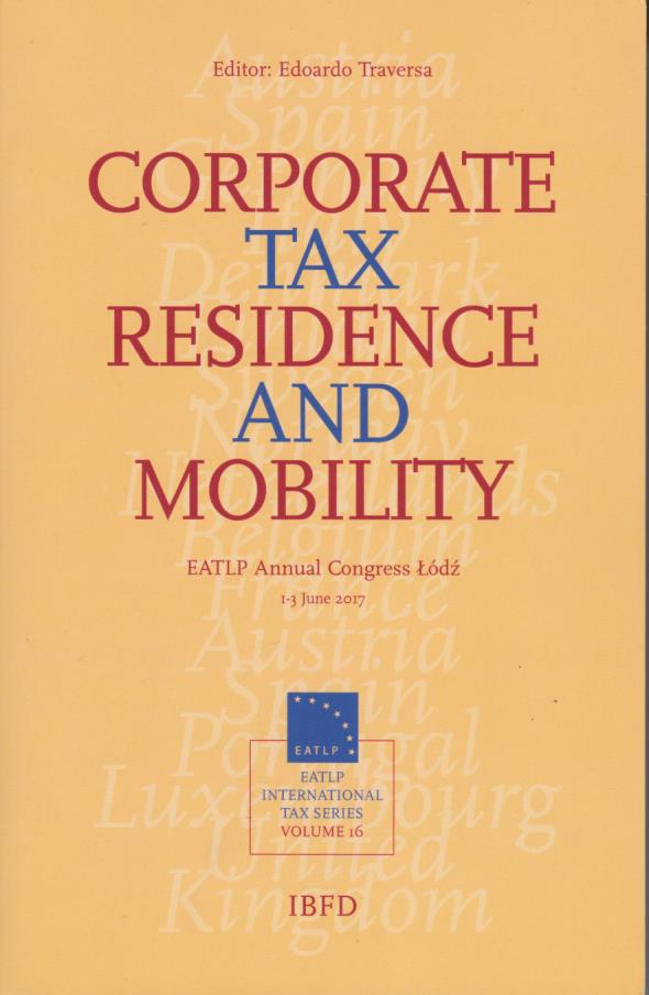 Cover Corporate Tax Residence and Mobility