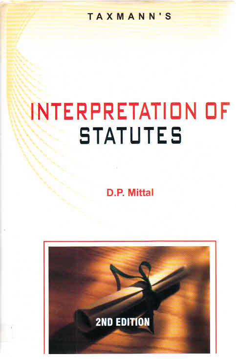 Cover Interpretation of statutes