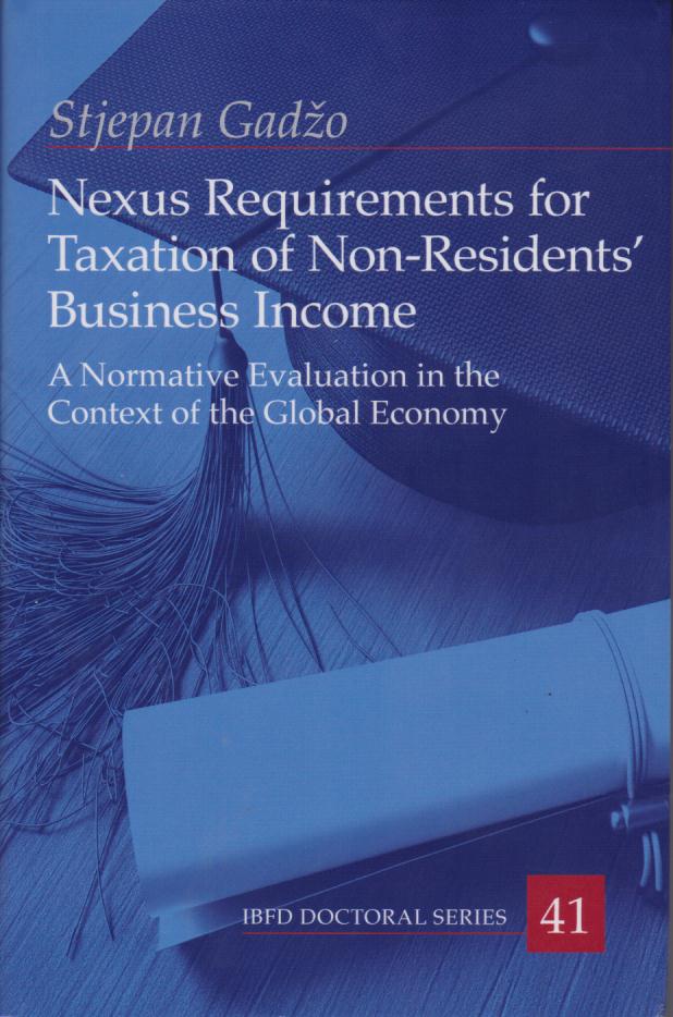 Cover Nexus Requirements for Taxation of Non-Residents’ Business Income