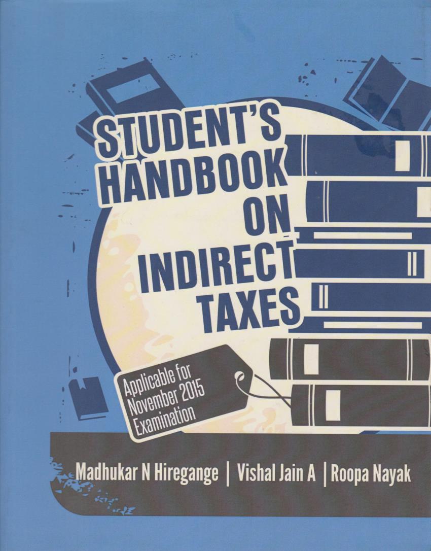 Cover Student's Handbook on Indirect Taxes