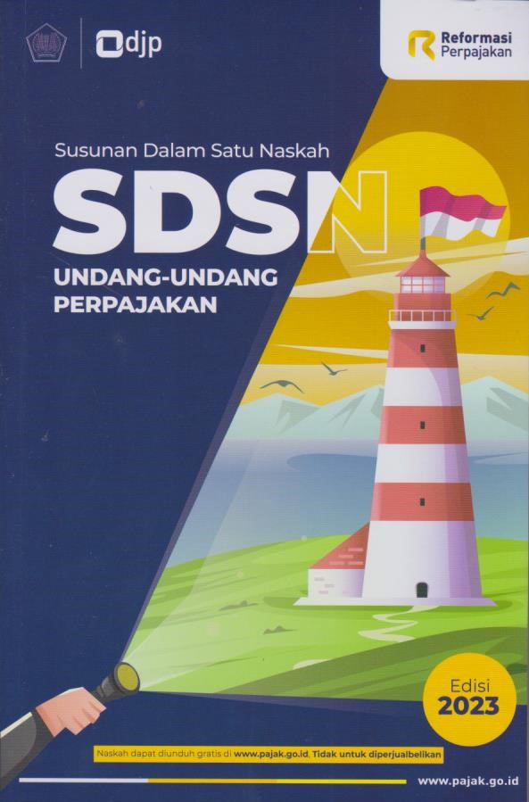 Cover Susunan Dalam Satu Naskah Undang-Undang Perpajakan (Edisi 2023)