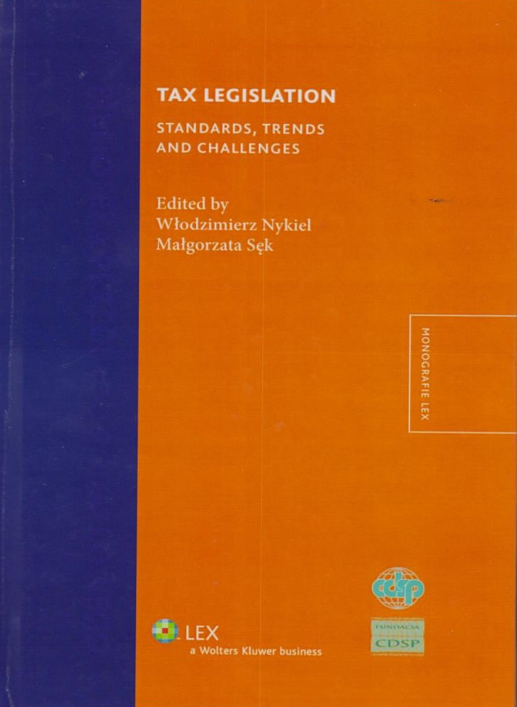 Cover Tax Legislation: Standards, Trends, and Challenges