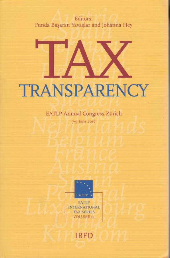 Cover Tax Transparency