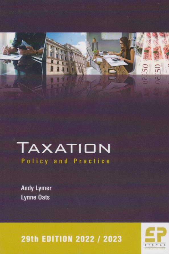 Cover Taxation: Policy and Practice 28th Edition (2021/2022)