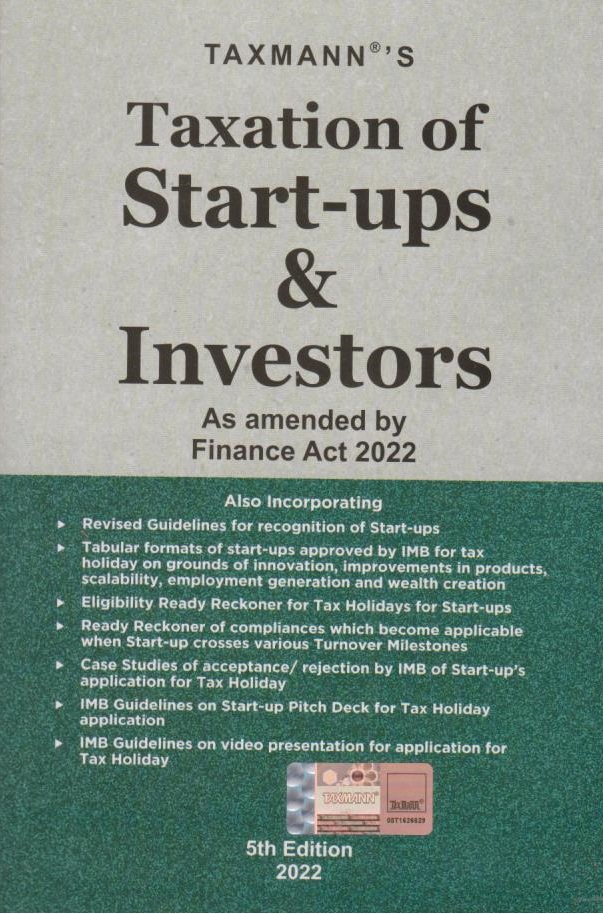 Cover Taxation of Start-ups & Investors 5th Edition