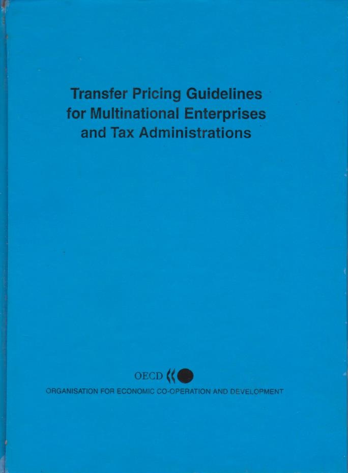 Cover Transfer Pricing Guidelines for Multinational Enterprises and Tax Administrations