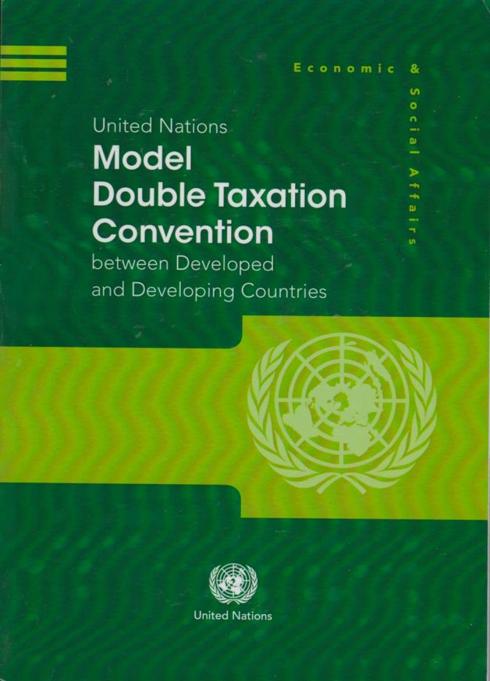 Cover United Nations Model Double Taxation Convention between Developed and Developing Countries