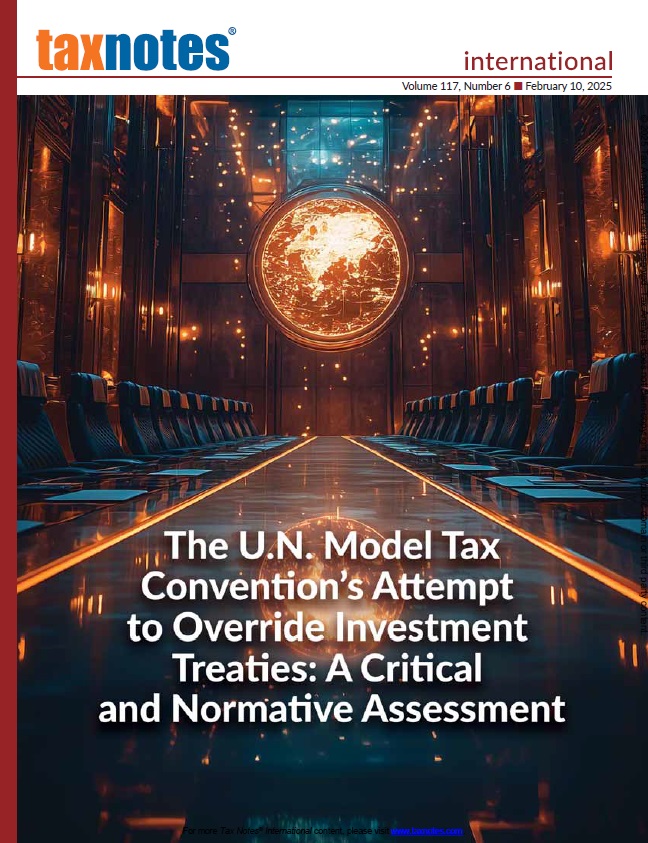 Cover Tax Notes International: Volume 117, Number 6, Feb 10, 2025