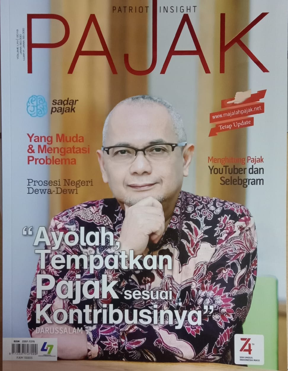 Cover Patriot Insight Pajak Vol. LXV 2019