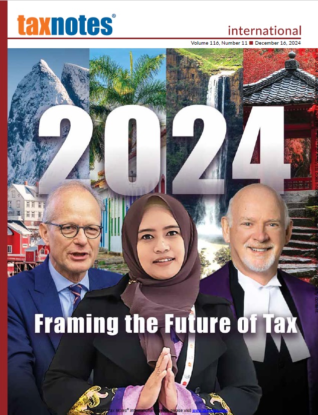 Cover Tax Notes International: Volume 116, Number 11, Dec 16, 2024
