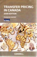 Transfer Pricing in Canada 2009 Edition