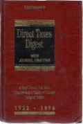 Direct Taxes Digest with Judicial Analysis and SLPs Decided by Supreme Court 1922-1996