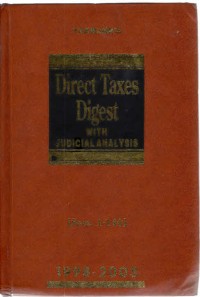 Image of Direct Taxes Digest with Judicial Analysis 1998-2003