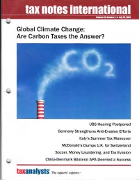 Tax Notes International: Volume 55, Number 3, July 20, 2009