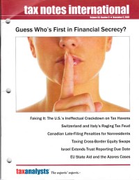 Tax Notes International: Volume 56, Number 6, November 9, 2009