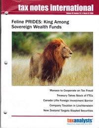 Tax Notes International: Volume 49, Number 10, March 10, 2008