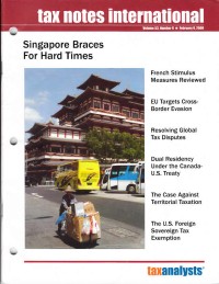 Tax Notes International: Volume 53, Number 6, February 9, 2009