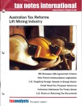 Tax Notes International: Volume 56 Number 8, November 23, 2009