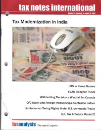 Tax Notes International: Volume 55 Number 8, August 24, 2009
