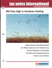 Tax Notes International: Volume 49 Number 8, February 25, 2008