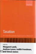 Taxation: An Interdisciplinary Approach to Research