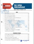 Tax Notes International: Volume 47, Number 12, September 17, 2007