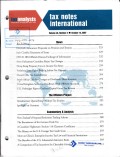 Tax Notes International: Volume 48, Number 3, October 15, 2007