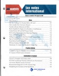 Tax Notes International: Volume 47, Number 8, August 20, 2007