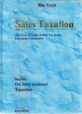 Sales Taxation : The Case of Value