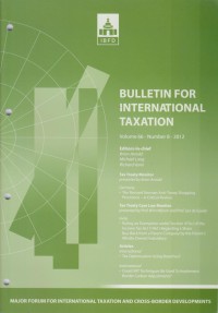 Image of Bulletin for International Taxation Vol. 66 No. 8 - 2012