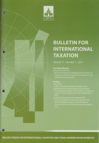 Image of Bulletin for International Taxation Vol. 71 No. 1 - 2017