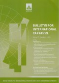 Bulletin for International Taxation Vol. 73 No. 9 - 2019